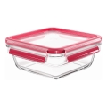 Tefal - Recipiente para alimentos 0,8 l MSEAL GLASS rojo/vidrio