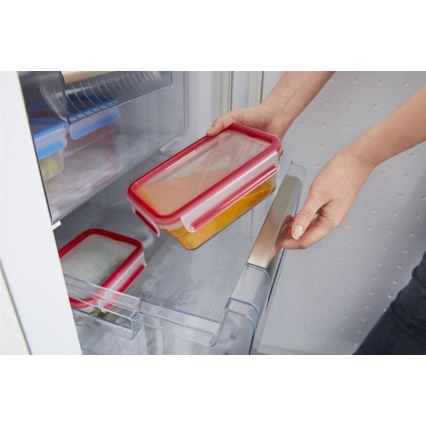 Tefal - Recipiente para alimentos 0,85 l MSEAL GLASS rojo/vidrio