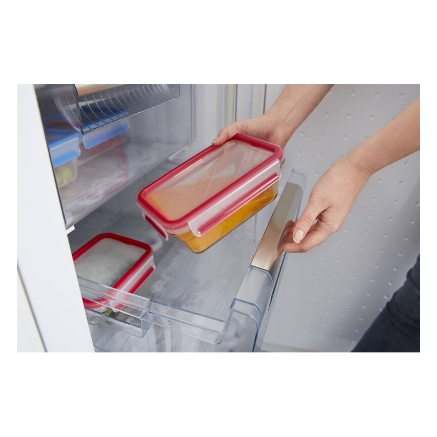 Tefal - Recipiente para alimentos 0,85 l MSEAL GLASS rojo/vidrio