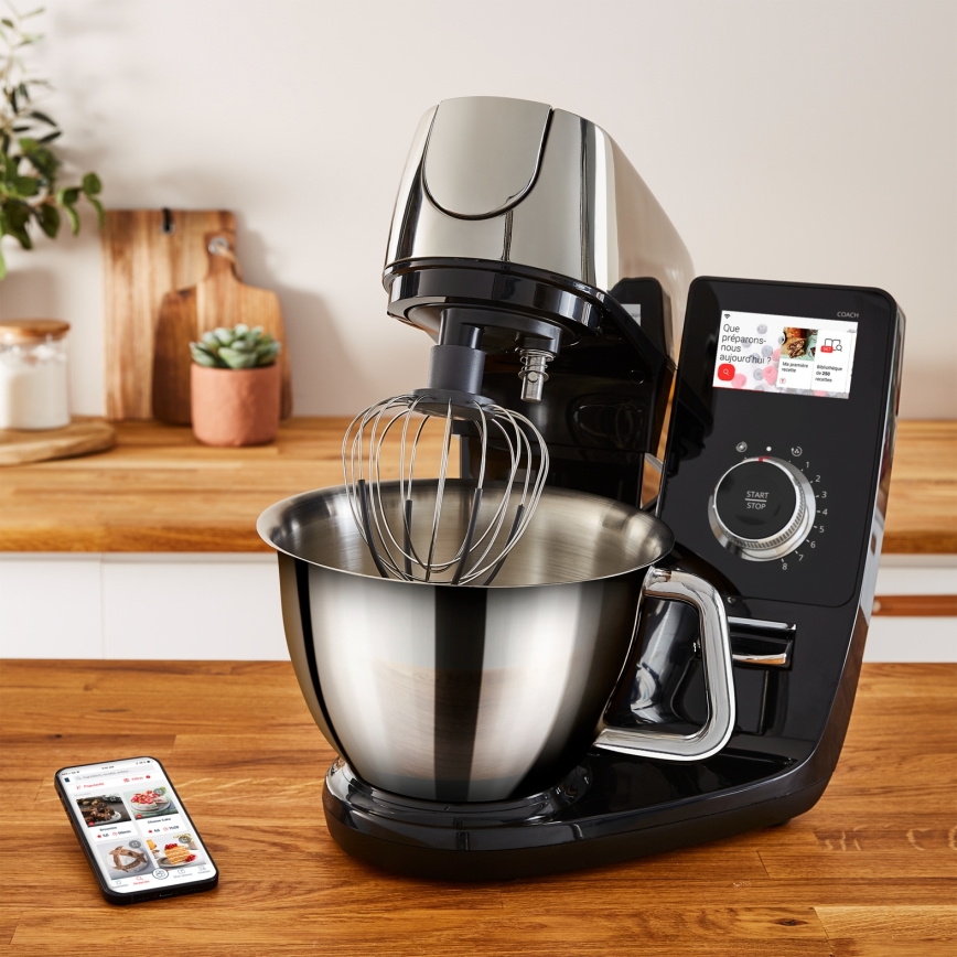 Tefal - Robot de cocina con báscula integrada I-COACH TOUCH 1200W/230V acero inoxidable