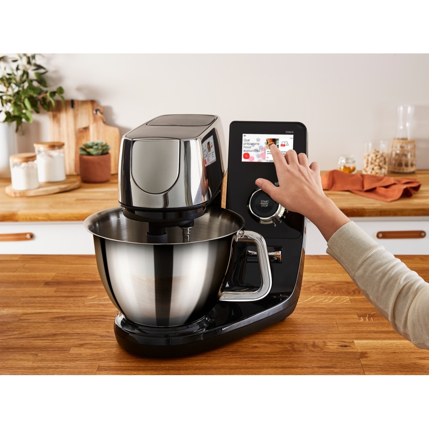 Tefal - Robot de cocina con báscula integrada I-COACH TOUCH 1200W/230V acero inoxidable