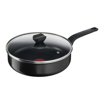 Tefal - Sartén honda con tapa SIMPLY CLEAN 24 cm
