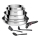 Tefal - Set de 9 piezas INGENIO COOK en acero inoxidable
