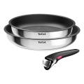 Tefal - Set de cocina INGENIO COOK, 3 piezas, acero inoxidable