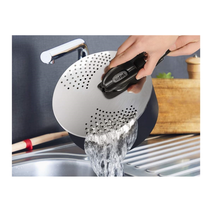 Tefal - Tapa para escurrir INGENIO de acero inoxidable
