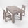 TEGA BABY - Mesa infantil con sillas, color topo