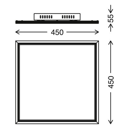 Telefunken 301606TF - LED RGBW Panel regulable LED/24W/230V 4000K + control remoto