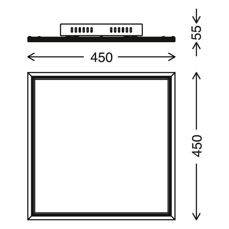 Telefunken 301606TF - LED RGBW Panel regulable LED/24W/230V 4000K + control remoto