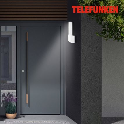 Telefunken 311306TF - Aplique de pared exterior LED/8W/230V 4000K IP44 blanco