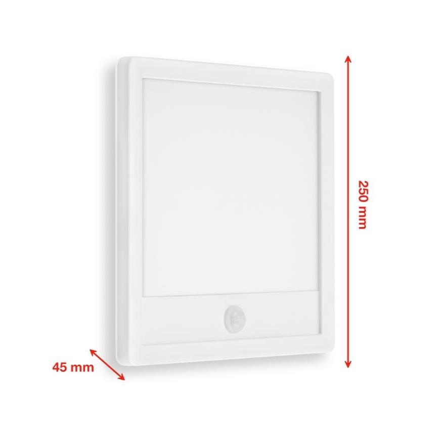 Telefunken 313806TF - LED Aplique para exterior con sensor LED/15W/230V IP44