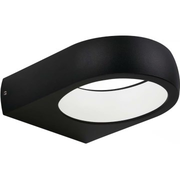 Telefunken 320205TF - Aplique de pared para exterior LED, 7,5 W, 230 V, IP44, negro