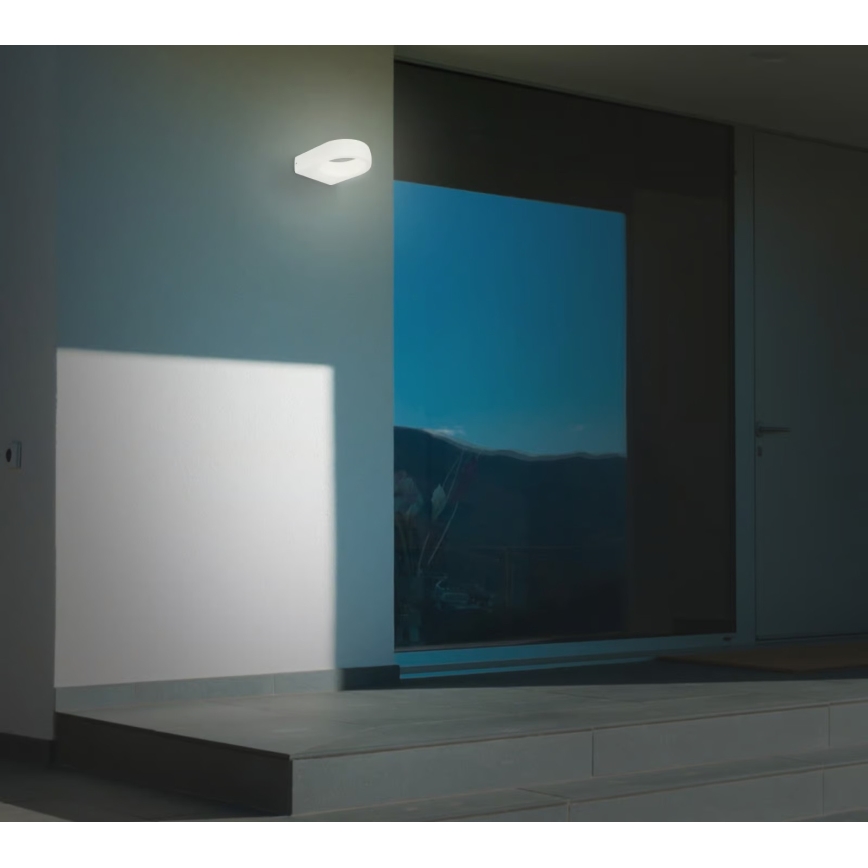 Telefunken 320206TF - Aplique de pared para exterior LED/7,5W/230V IP44 blanco