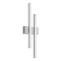 Telefunken - Aplique de pared LED para exterior 2xLED/4W/230V 4000K IP44 color plata