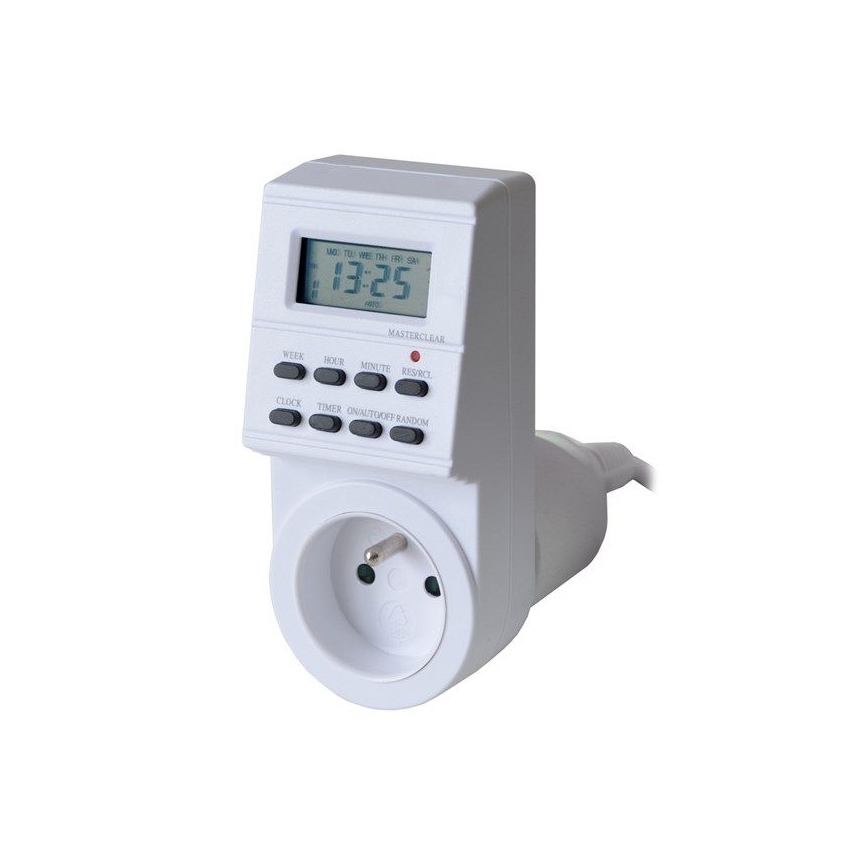Temporizador digital semanal 16A/230V 200 mAh