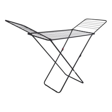 Tendedero plegable para ropa TORO 180x93 cm negro