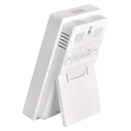 Termómetro digital con higrómetro, 2x AAA, blanco