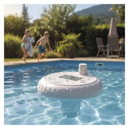 Termómetro flotante inalámbrico para piscina (2×AA)