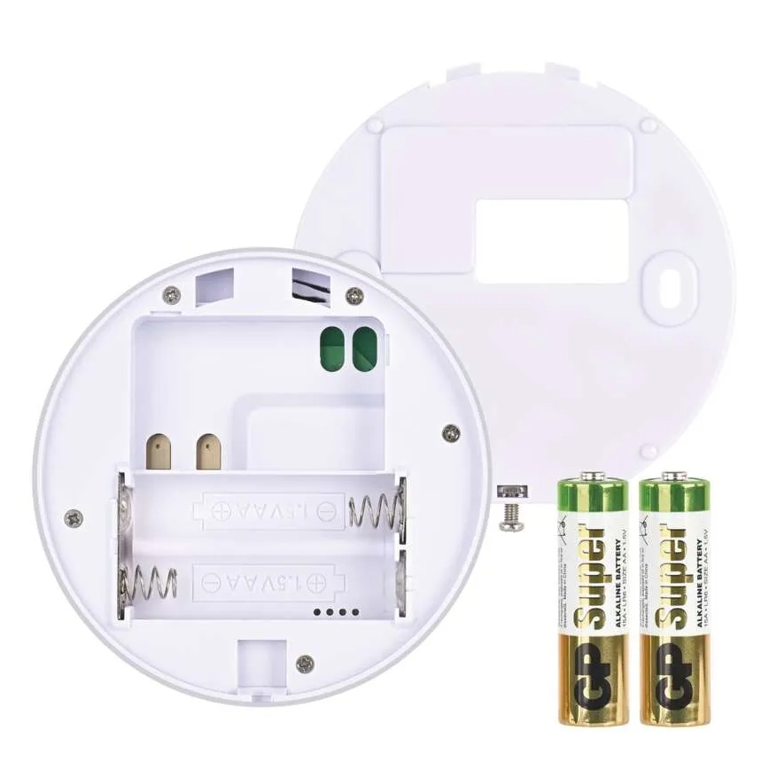 Termostato de ambiente manual inalámbrico 230V/16A 2xAA blanco
