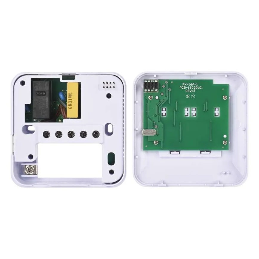 Termostato de ambiente manual inalámbrico 230V/16A 2xAA blanco