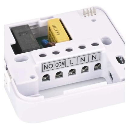 Termostato de ambiente manual inalámbrico 230V/16A 2xAA blanco