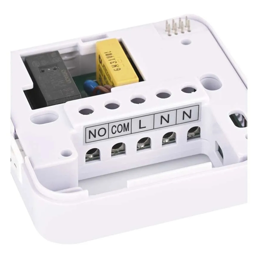 Termostato de ambiente manual inalámbrico 230V/16A 2xAA blanco
