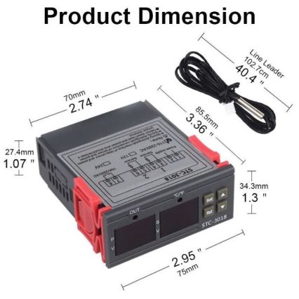 Termostato digital 3W/230V