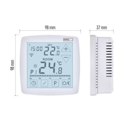 Termostato digital GoSmart 230V/16A Wi-Fi