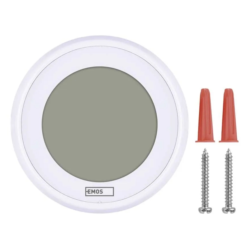 Termostato manual para habitación 230 V/6 A, 2x AA, blanco
