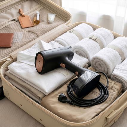 TESLA Electronics AeroGrip - Vaporizador de ropa 2 en 1 1400W/230V