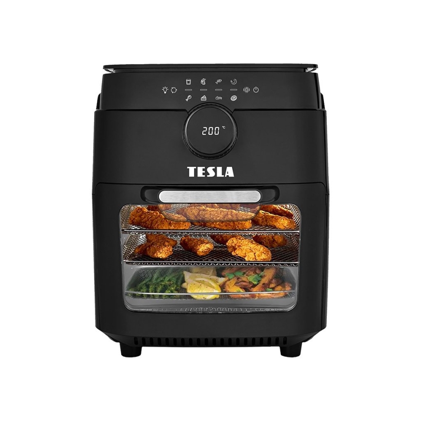 TESLA Electronics AirCook & Grill - Freidora de aire digital multifuncional inteligente 12 l 1800W/230V Wi-Fi