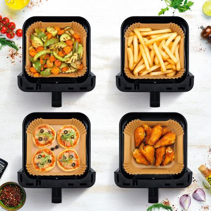TESLA Electronics AirCook - Freidora de aire 6,5 l, 2100 W/230 V, cromo mate/negro