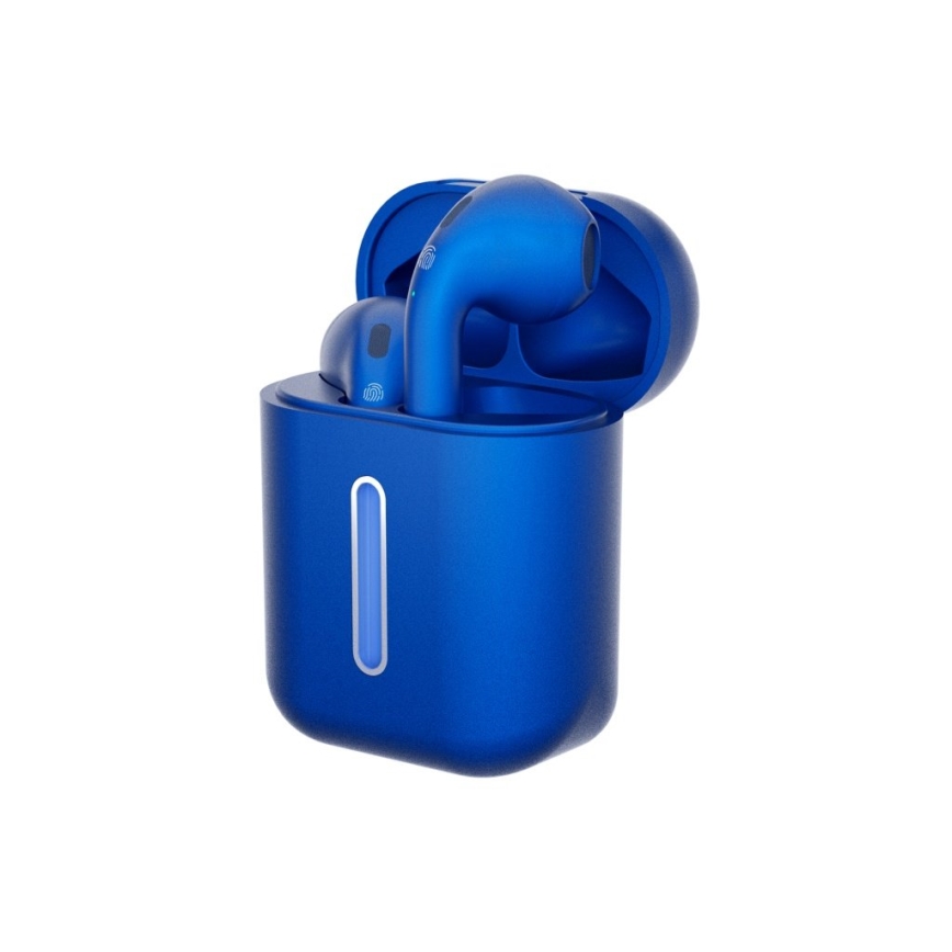 TESLA Electronics - Auriculares inalámbricos 300 mAh + 2x 25 mAh IPX4 azul