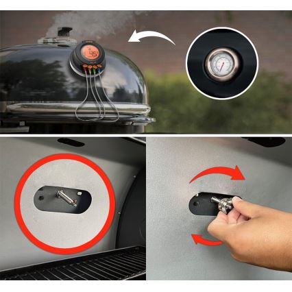 TESLA Electronics Cook - Termómetro digital para carne con sonda 0-400 °C, 2xAA, IP65