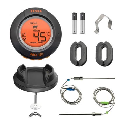 TESLA Electronics Cook - Termómetro digital para carne con sonda 0-400 °C, 2xAA, IP65