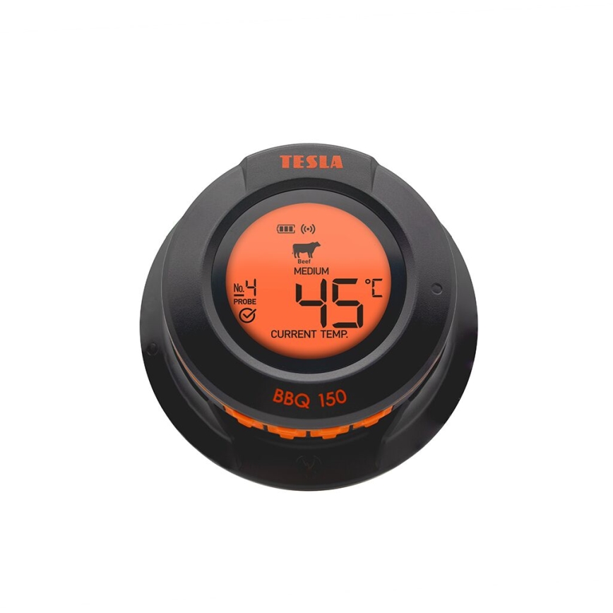 TESLA Electronics Cook - Termómetro digital para carne con sonda 0-400 °C, 2xAA, IP65