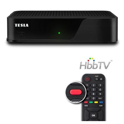 TESLA Electronics - Receptor DVB-T2 H.265 (HEVC) con HbbTV 12V + mando a distancia