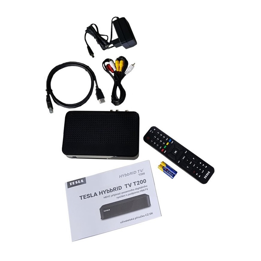 TESLA Electronics - Receptor DVB-T2 H.265 (HEVC) con HbbTV 12V + mando a distancia