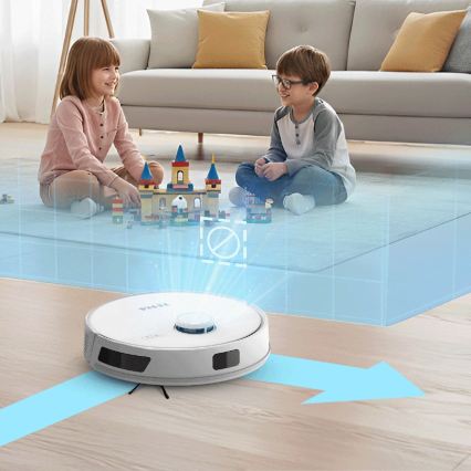 TESLA Electronics RoboStar - Aspiradora robótica inteligente 3 en 1 3200 mAh Wi-Fi blanca