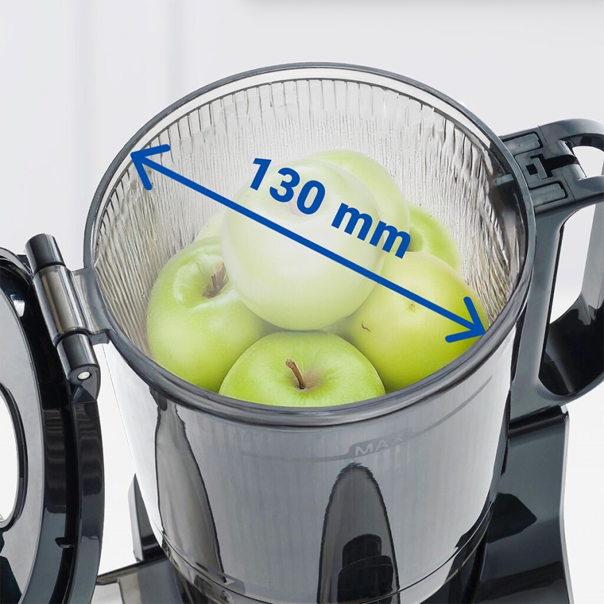 TESLA Electronics SlowJuicer Deluxe - Extractor de jugos lento 250W/230V acero inoxidable