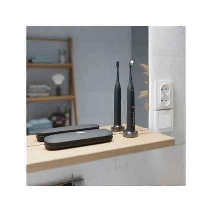 TESLA Smart - SET de 4 cabezales de repuesto para cepillo sónico TS400 negro