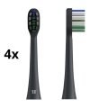 TESLA Smart - SET de 4 cabezales de repuesto para cepillo sónico TS400 negro