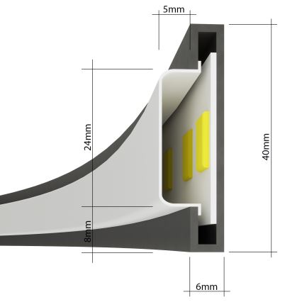 Thoro TH.252 - Plafón LED RIO LED/50W/230V CRI 90 3000K diá. 78 cm dorado