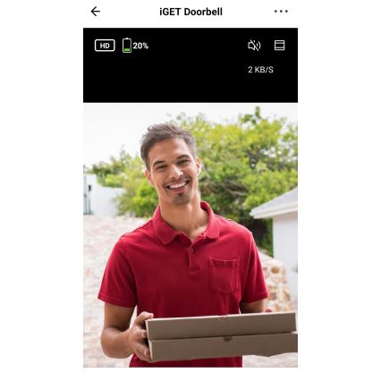 Timbre de vídeo con sensor de movimiento Full HD 1080p, batería 5200 mAh, IP65, Wi‑Fi, Tuya, blanco
