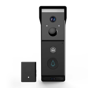 Timbre de vídeo con sensor de movimiento SmartLife, batería de 4400 mAh, 2x Full HD 1080p, IP54, Wi-Fi Tuya