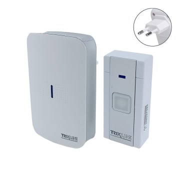 Timbre inalámbrico con enchufe integrado BELL 230V + 1x23A blanco