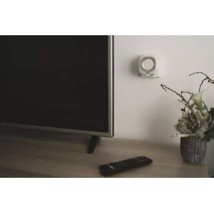 Timbre inalámbrico para enchufe 230V + 1xCR2032 IP44 blanco