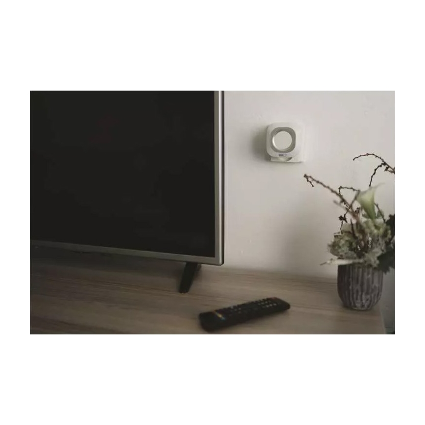 Timbre inalámbrico para enchufe 230V + 1xCR2032 IP44 blanco