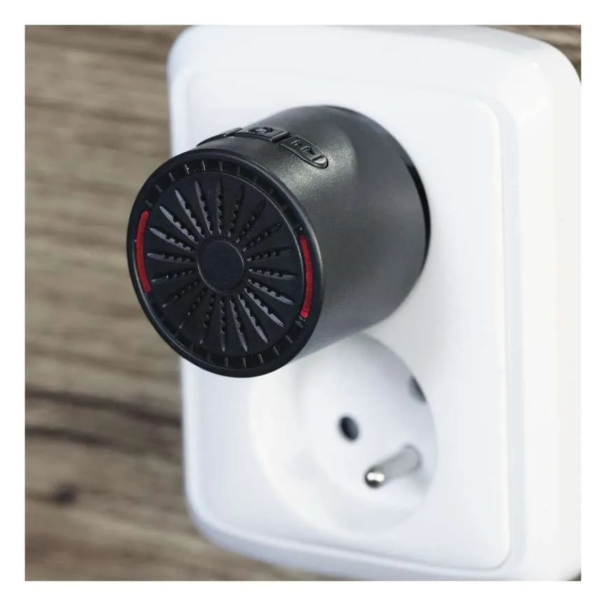 Timbre inalámbrico para enchufe 230V + 1xCR2032 negro