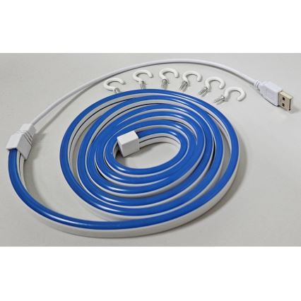 Tira flexible LED NEON LED/5V USB 1,8 m azul