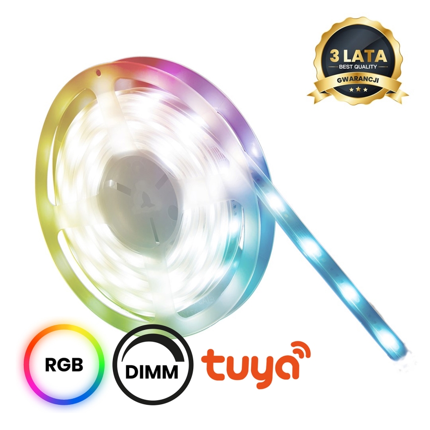 Tira LED RGBW regulable para baño LED/12,5W/12V IP65 5m Wi-Fi Tuya